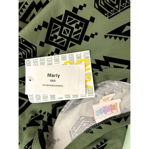 Lularoe Marly Dress w Pockets NWT Green XXS - Picture 4 of 4